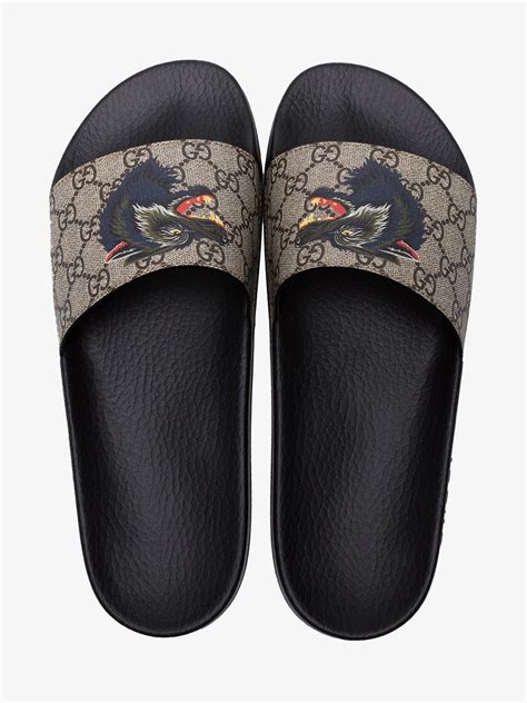 gucci wolf slides|gucci slides expensive.